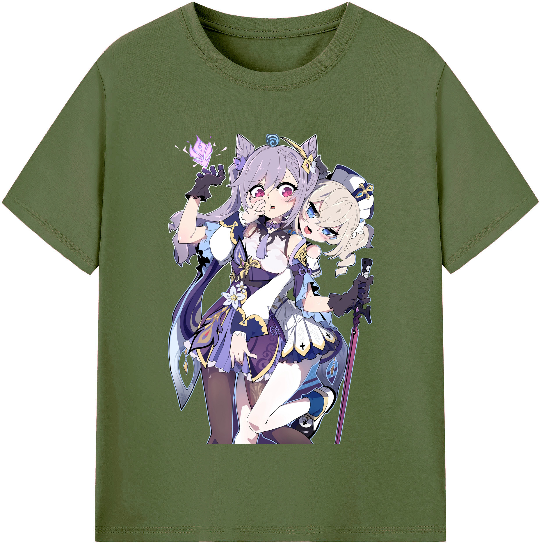 げんし神 刻晴 こくせい genshin Kokusei 綿100％半袖Tシャツ（フロントプリント）